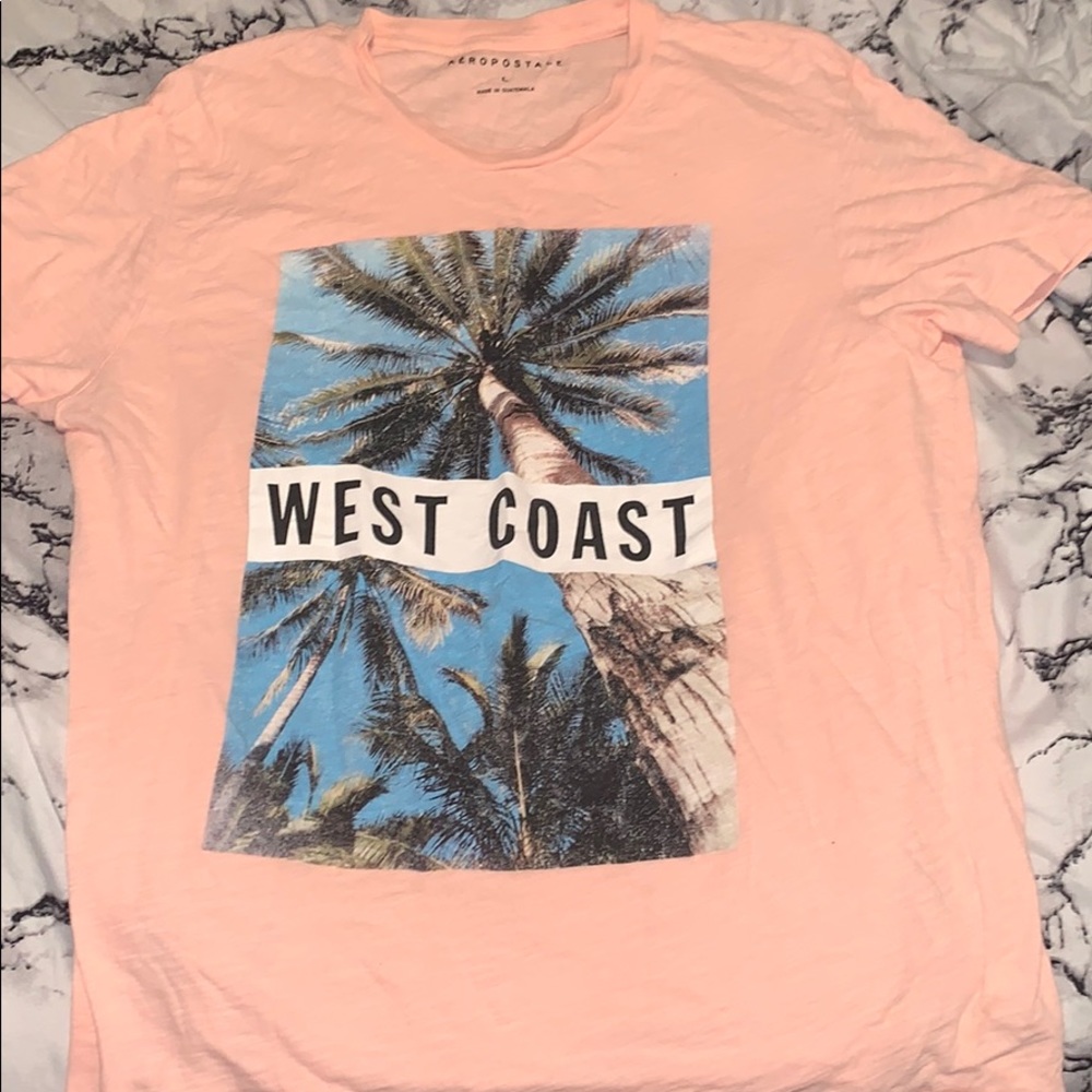 Baby pink graphic tee